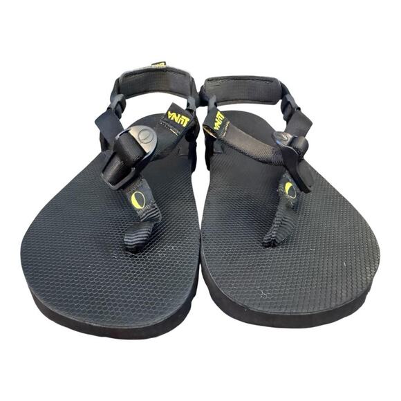 Luna Mono Winged Black Sandal Women size 7.5 - Picture 2 of 5